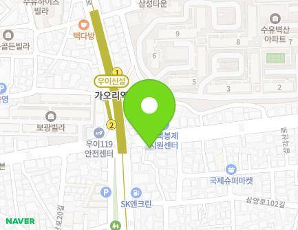 118 Samgaksan-ro, Gangbuk-gu, Seoul, Republic of Korea Map