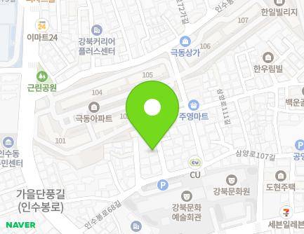 25-7 Insubong-ro 68-gil, Gangbuk-gu, Seoul, Republic of Korea Map