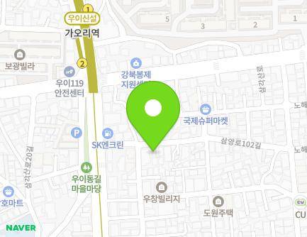 16-2 Samyang-ro 102-gil, Gangbuk-gu, Seoul, Republic of Korea Map