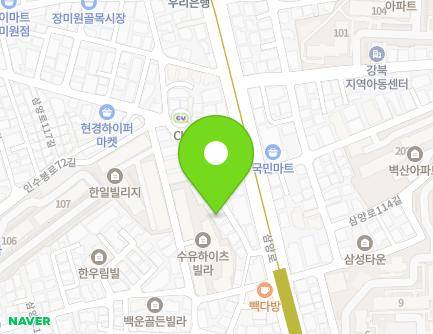 13 Samyang-ro 113-gil, Gangbuk-gu, Seoul, Republic of Korea Map