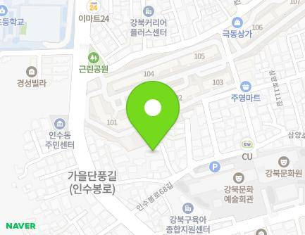 15-9 Insubong-ro 68-gil, Gangbuk-gu, Seoul, Republic of Korea Map