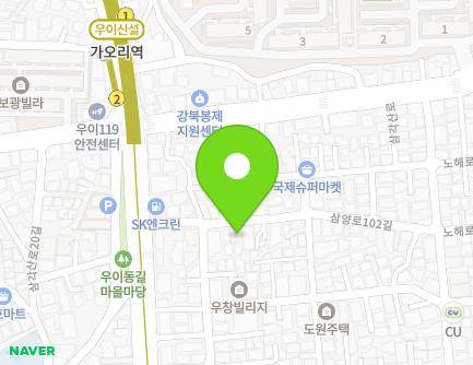 16-1 Samyang-ro 102-gil, Gangbuk-gu, Seoul, Republic of Korea Map