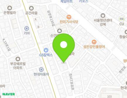 11-3 Samyang-ro 126-gil, Gangbuk-gu, Seoul, Republic of Korea Map