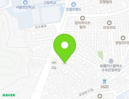 10-4 Insubong-ro 28-gil, Gangbuk-gu, Seoul, Republic of Korea Map