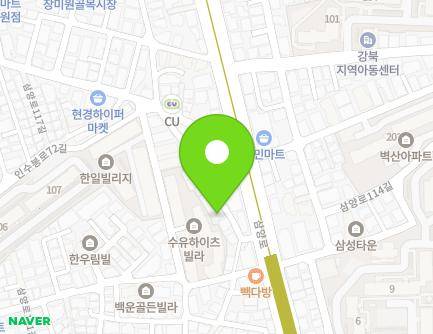 9 Samyang-ro 113-gil, Gangbuk-gu, Seoul, Republic of Korea Map