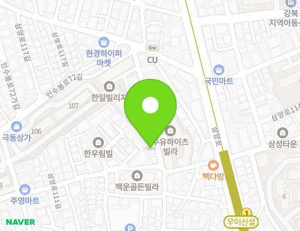 18-7 Samyang-ro 111-gil, Gangbuk-gu, Seoul, Republic of Korea Map