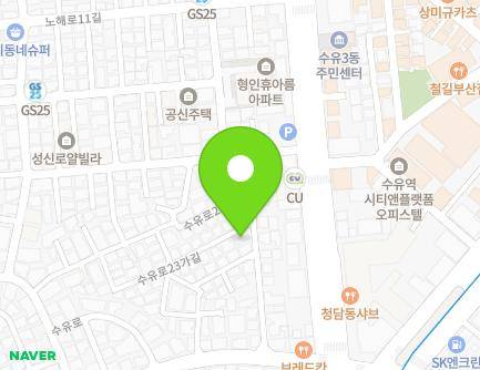 3 Suyu-ro 23ga-gil, Gangbuk-gu, Seoul, Republic of Korea Map