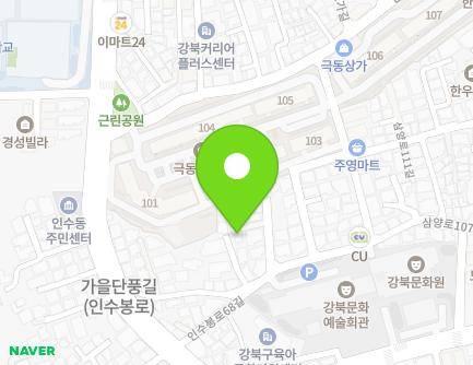 15-8 Insubong-ro 68-gil, Gangbuk-gu, Seoul, Republic of Korea Map