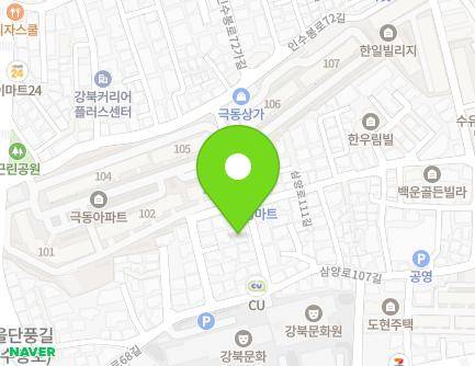 37-11 Insubong-ro 68-gil, Gangbuk-gu, Seoul, Republic of Korea Map