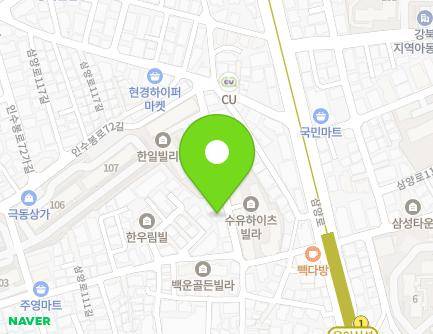 18-9 Samyang-ro 111-gil, Gangbuk-gu, Seoul, Republic of Korea Map