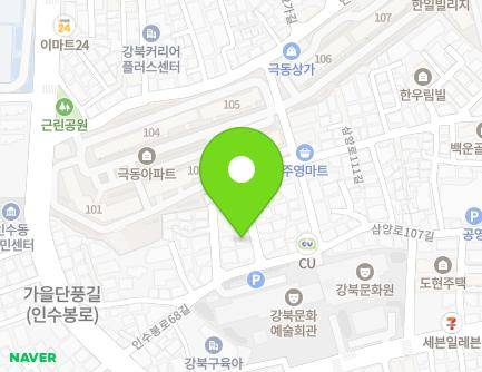 25-3 Insubong-ro 68-gil, Gangbuk-gu, Seoul, Republic of Korea Map