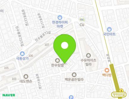 8-1 Samyang-ro 111ga-gil, Gangbuk-gu, Seoul, Republic of Korea Map