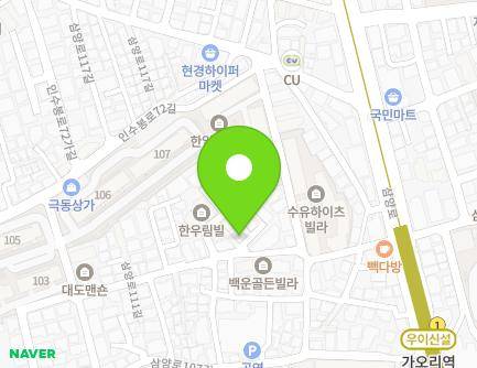 8-3 Samyang-ro 111ga-gil, Gangbuk-gu, Seoul, Republic of Korea Map