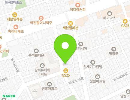 25 Hwagok-ro 18-gil, Gangseo-gu, Seoul, Republic of Korea Map