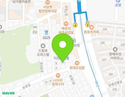 3 Seungbang 2-gil, Gwanak-gu, Seoul, Republic of Korea Map