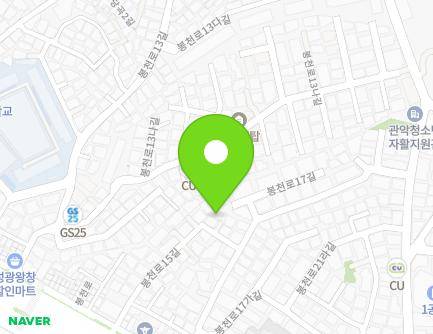 27-1 Bongcheon-ro 15-gil, Gwanak-gu, Seoul, Republic of Korea Map