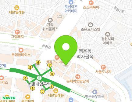 1829-9 Nambusunhwan-ro, Gwanak-gu, Seoul, Republic of Korea Map