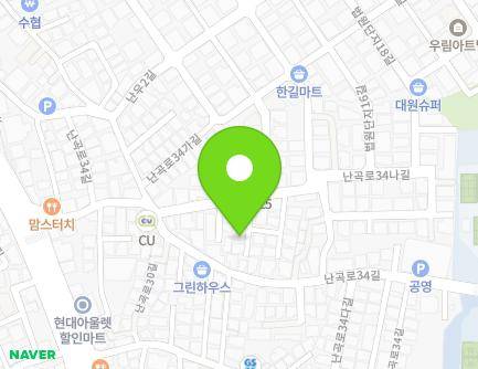 14-8 Nangok-ro 34na-gil, Gwanak-gu, Seoul, Republic of Korea Map