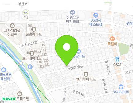19 Gwancheon-ro 20-gil, Gwanak-gu, Seoul, Republic of Korea Map