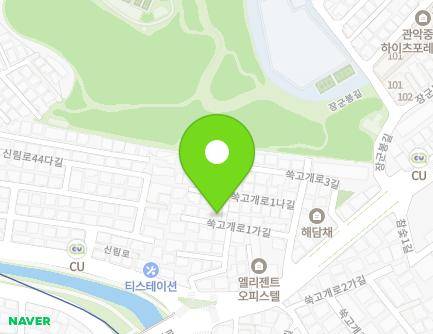 14 Ssukgogae-ro 1ga-gil, Gwanak-gu, Seoul, Republic of Korea Map