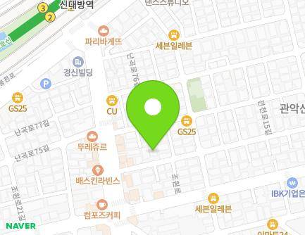 13 Nangok-ro 72-gil, Gwanak-gu, Seoul, Republic of Korea Map