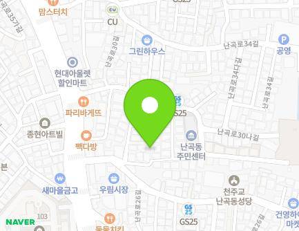 13-6 Nangok-ro 30ga-gil, Gwanak-gu, Seoul, Republic of Korea Map