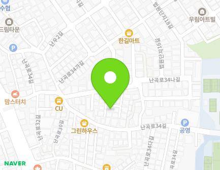 14-17 Nangok-ro 34na-gil, Gwanak-gu, Seoul, Republic of Korea Map
