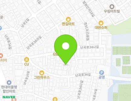 22-9 Nangok-ro 34na-gil, Gwanak-gu, Seoul, Republic of Korea Map
