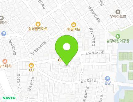 14-9 Nangok-ro 34na-gil, Gwanak-gu, Seoul, Republic of Korea Map