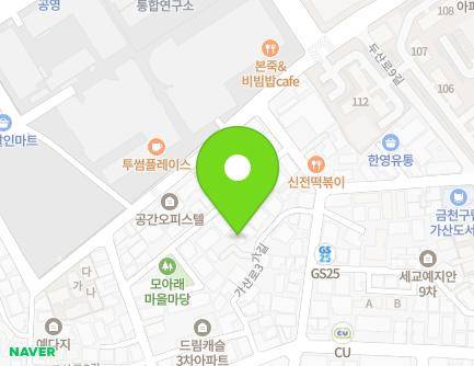 19-2 Gasan-ro 3ga-gil, Geumcheon-gu, Seoul, Republic of Korea Map