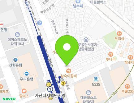 310 Beotkkot-ro, Geumcheon-gu, Seoul, Republic of Korea Map