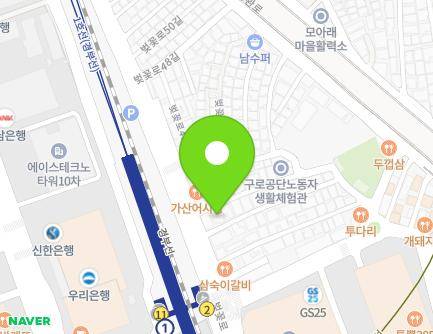 3 Beotkkot-ro 42-gil, Geumcheon-gu, Seoul, Republic of Korea Map