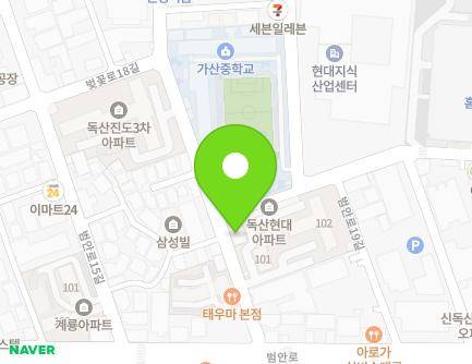 22 Beoman-ro 17-gil, Geumcheon-gu, Seoul, Republic of Korea Map