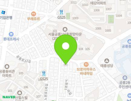 31 Nowon-ro 1ra-gil, Nowon-gu, Seoul, Republic of Korea Map