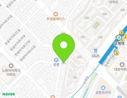 19 Hangeulbiseok-ro 23-gil, Nowon-gu, Seoul, Republic of Korea Map
