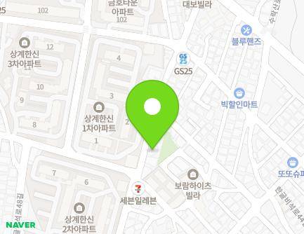 44 Hangeulbiseok-ro 46-gil, Nowon-gu, Seoul, Republic of Korea Map