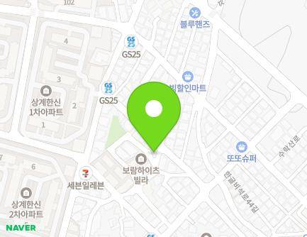 41 Hangeulbiseok-ro 44ga-gil, Nowon-gu, Seoul, Republic of Korea Map