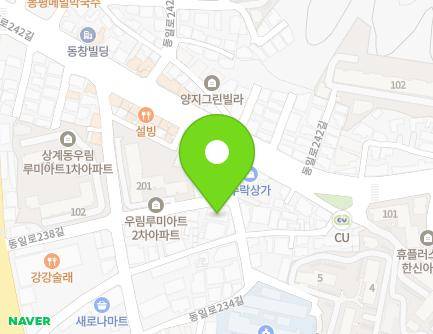 42 Dongil-ro 238-gil, Nowon-gu, Seoul, Republic of Korea Map