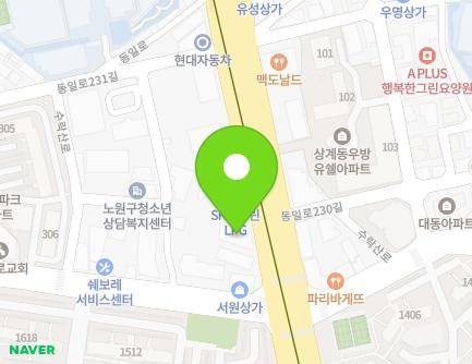 1597 Dongil-ro, Nowon-gu, Seoul, Republic of Korea Map