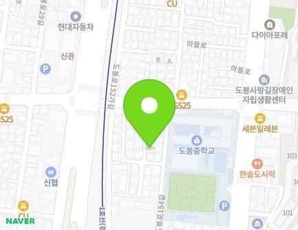 12-11 Dobong-ro 154-gil, Dobong-gu, Seoul, Republic of Korea Map