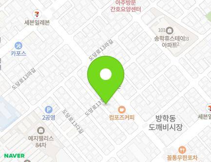 29-3 Dodang-ro 13-gil, Dobong-gu, Seoul, Republic of Korea Map