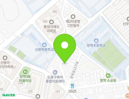 5-16 Banghak-ro 12ga-gil, Dobong-gu, Seoul, Republic of Korea Map