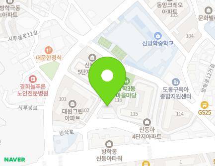 212-22 Banghak-ro, Dobong-gu, Seoul, Republic of Korea Map