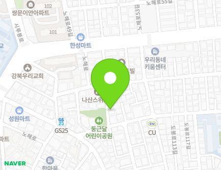 80-6 Dobong-ro 117-gil, Dobong-gu, Seoul, Republic of Korea Map