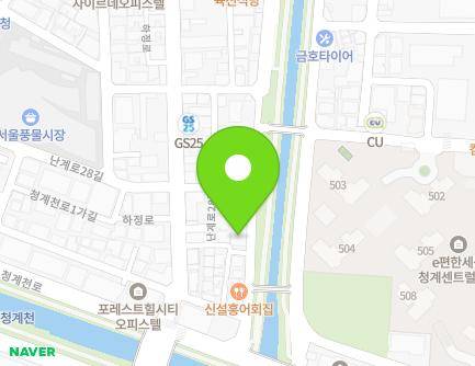 21 Cheonggyecheon-ro 5-gil, Dongdaemun-gu, Seoul, Republic of Korea Map