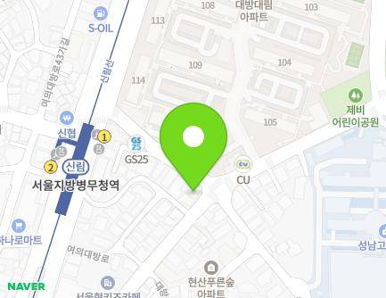 25 Yeouidaebang-ro 36-gil, Dongjak-gu, Seoul, Republic of Korea Map