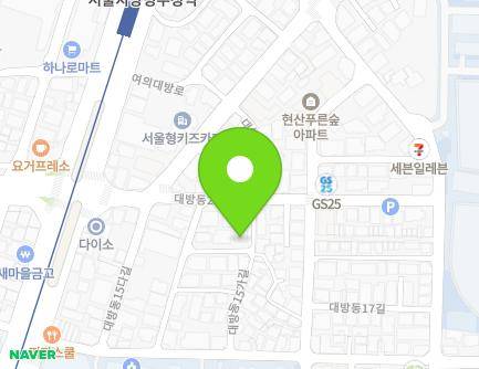 19 Daebangdong 15ga-gil, Dongjak-gu, Seoul, Republic of Korea Map