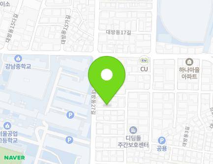 73-1 Daebangdong 27-gil, Dongjak-gu, Seoul, Republic of Korea Map