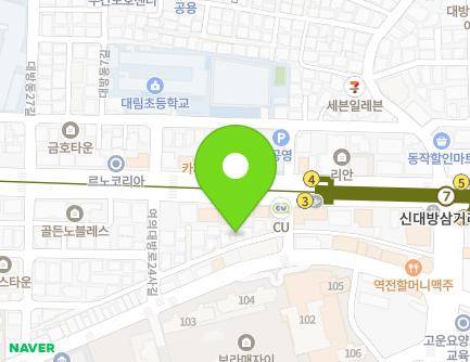 93 Yeouidaebang-ro 24da-gil, Dongjak-gu, Seoul, Republic of Korea Map