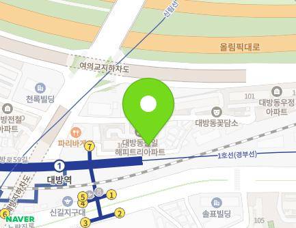 12-10 Yeouidaebang-ro 62-gil, Dongjak-gu, Seoul, Republic of Korea Map